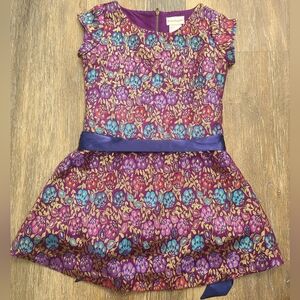 American Girl Floral and Gold Design Dress Girls Size 8